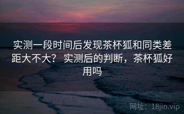 实测一段时间后发现茶杯狐和同类差距大不大？ 实测后的判断，茶杯狐好用吗