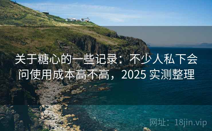 关于糖心的一些记录：不少人私下会问使用成本高不高，2025 实测整理
