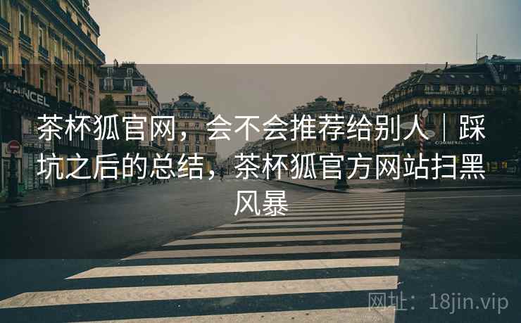 茶杯狐官网，会不会推荐给别人｜踩坑之后的总结，茶杯狐官方网站扫黑风暴