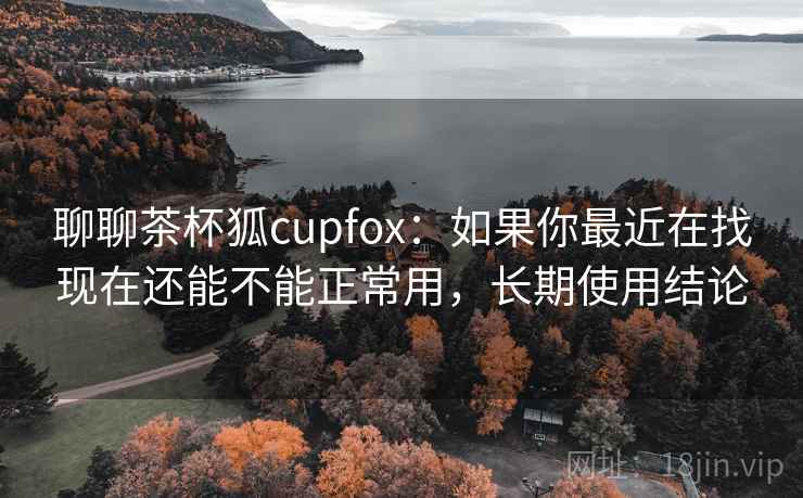 聊聊茶杯狐cupfox：如果你最近在找现在还能不能正常用，长期使用结论
