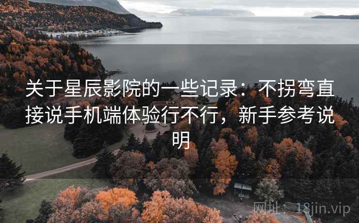 关于星辰影院的一些记录：不拐弯直接说手机端体验行不行，新手参考说明