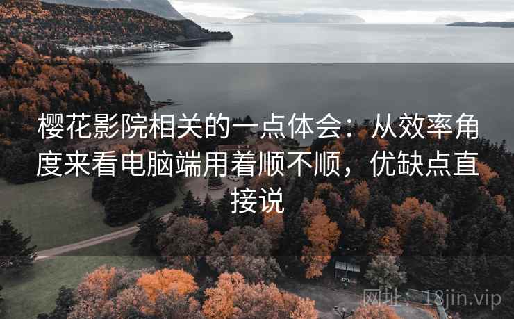 樱花影院相关的一点体会：从效率角度来看电脑端用着顺不顺，优缺点直接说